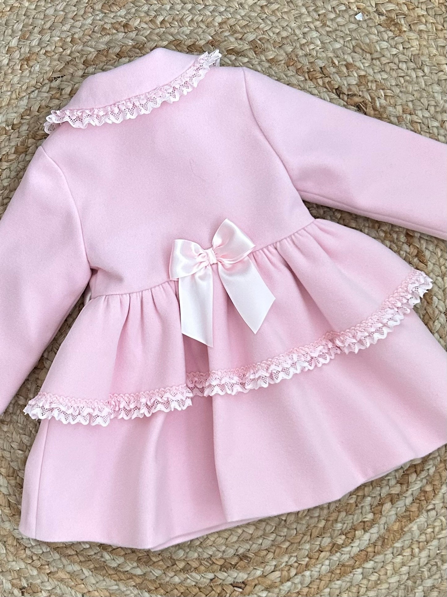 FRANCIS baby toddler girls petticoat style formal coat jacket pink