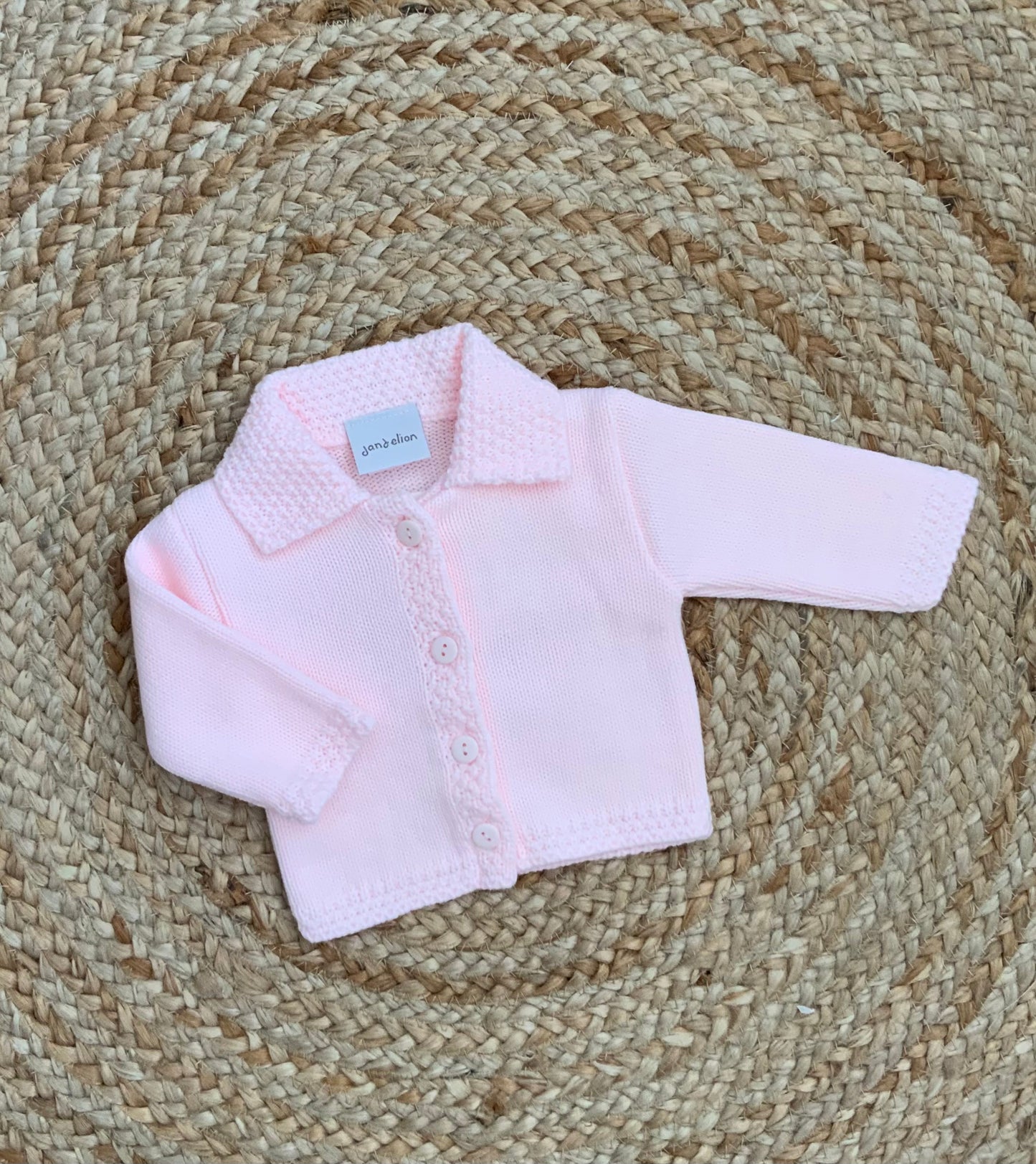 RIPLEY babies knitted coat cardigan boys girls blue pink white beige