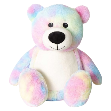 KEEPSAKE embroided teddy bear rosebud swirl pattern