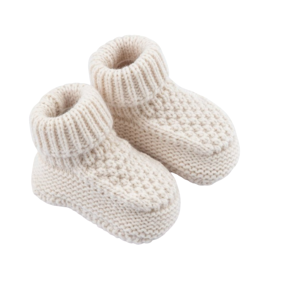 CHUNKY knitted baby bootees socks