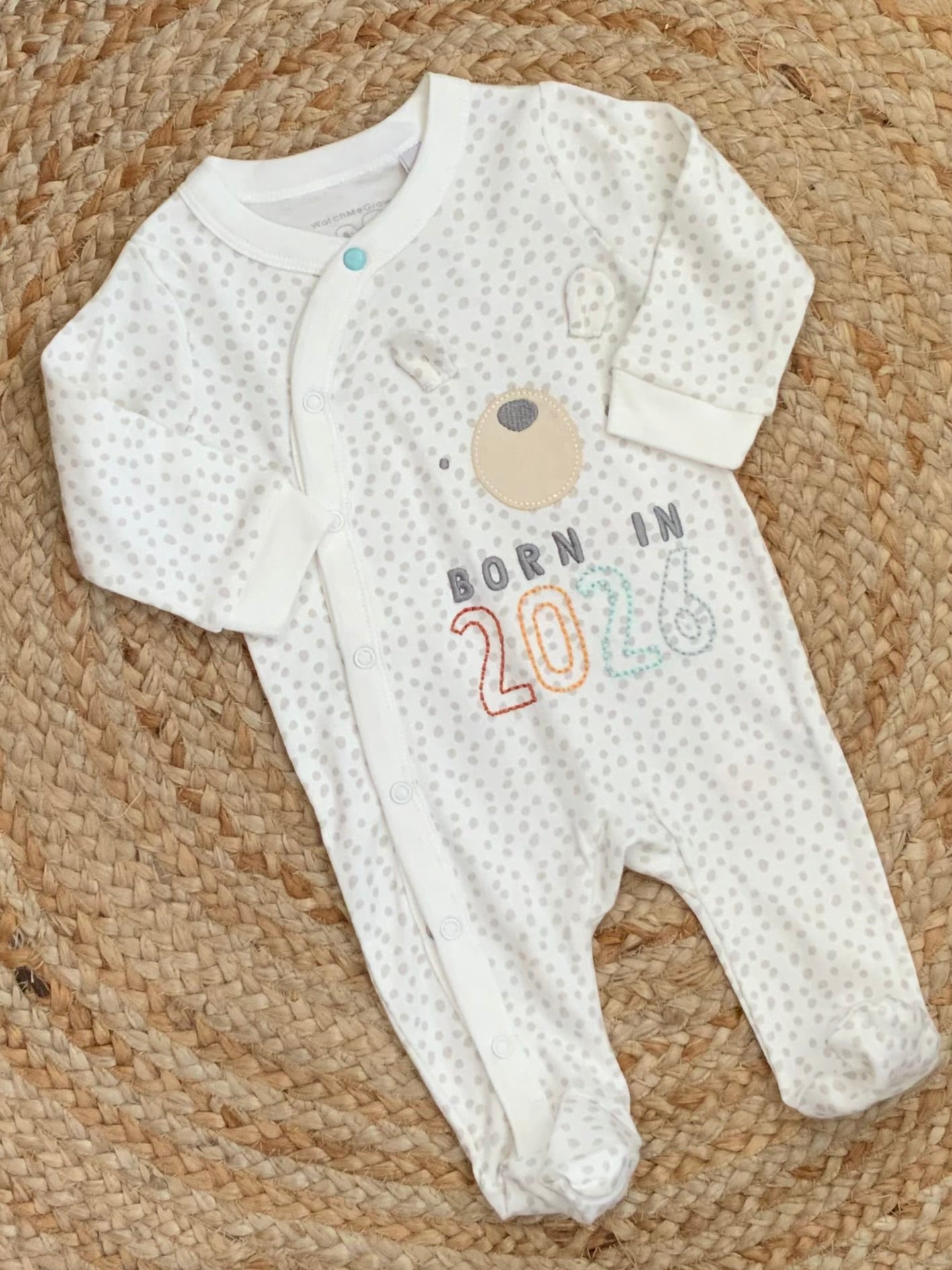 BORN IN 2026 cotton all in one unisex romper