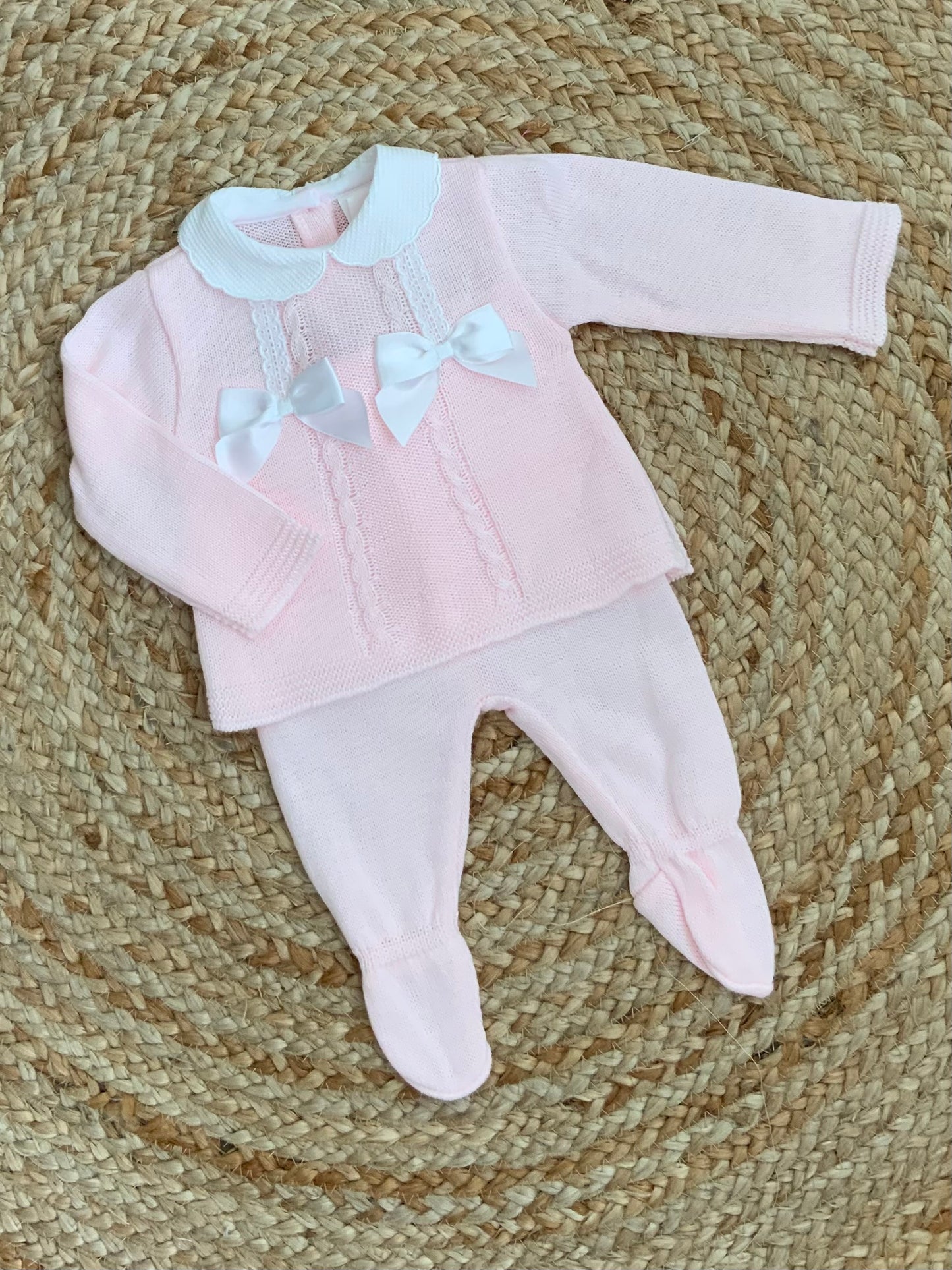 MAGGIE baby girls knitted set jumper and trousers