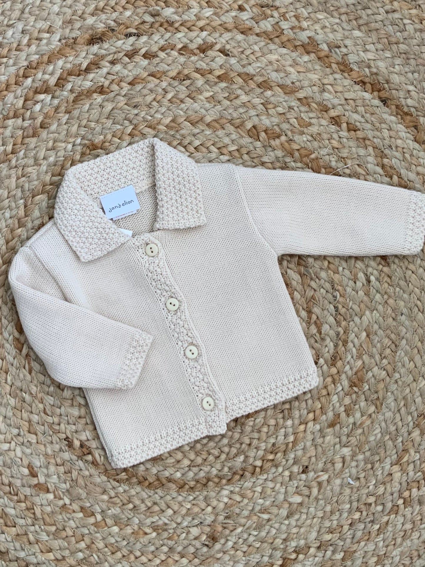 RIPLEY babies knitted coat cardigan boys girls blue pink white beige