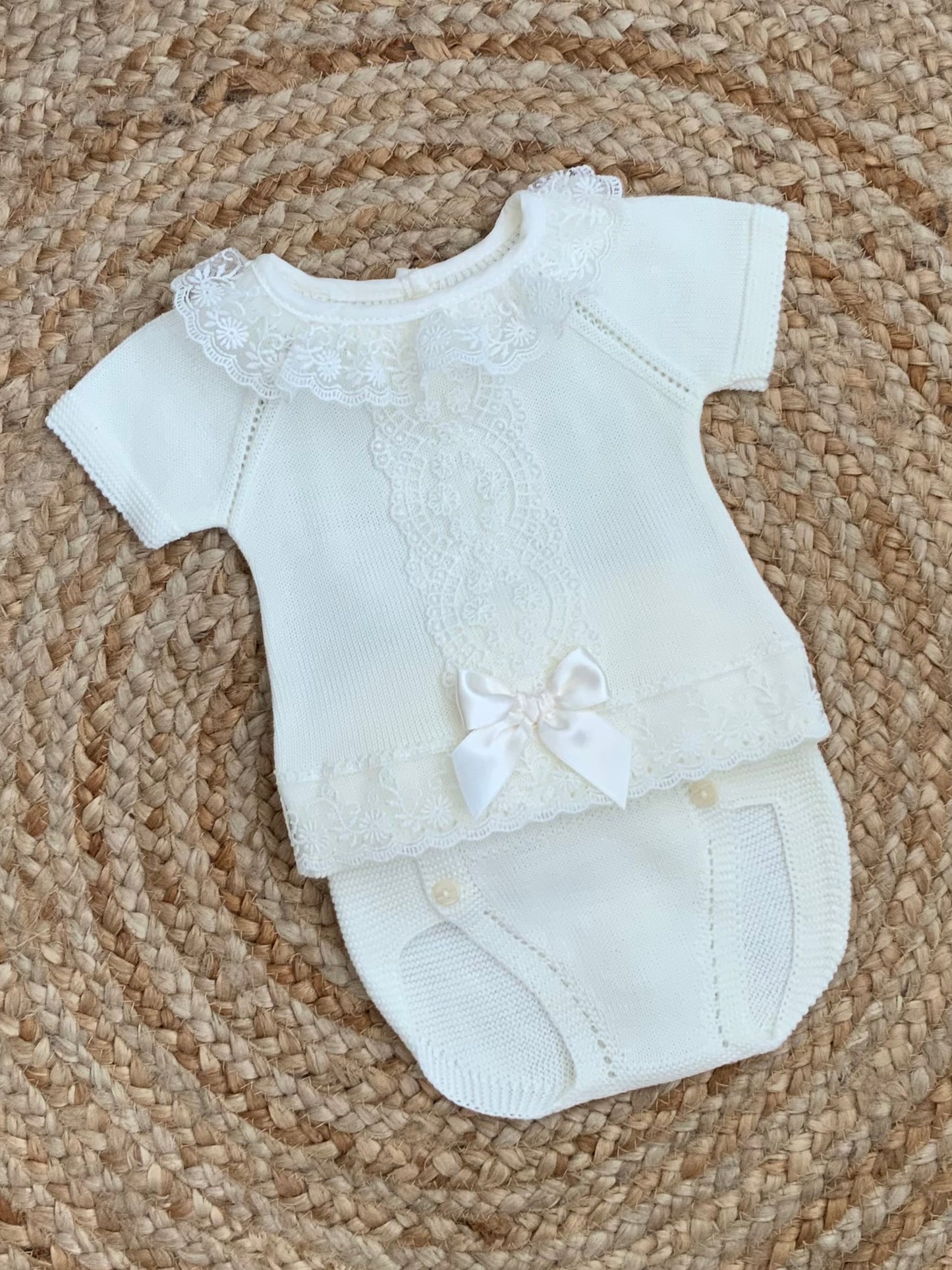 ADALAIDE baby girls knitted outfit set jam pants top