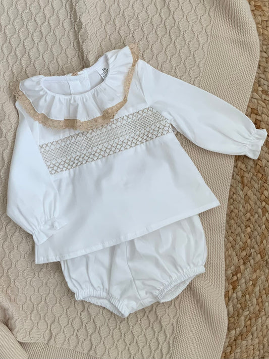 RUBY smocked tunic dress matching pants