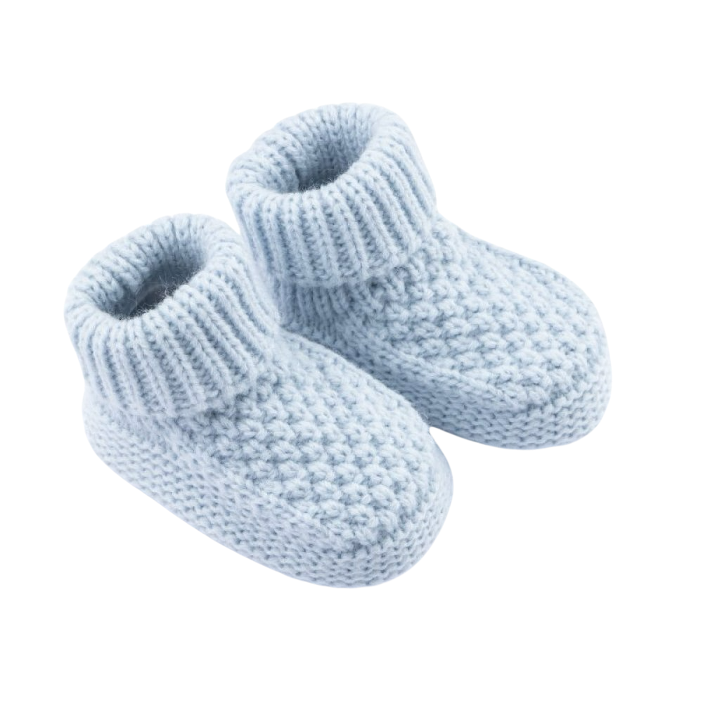 CHUNKY knitted baby bootees socks