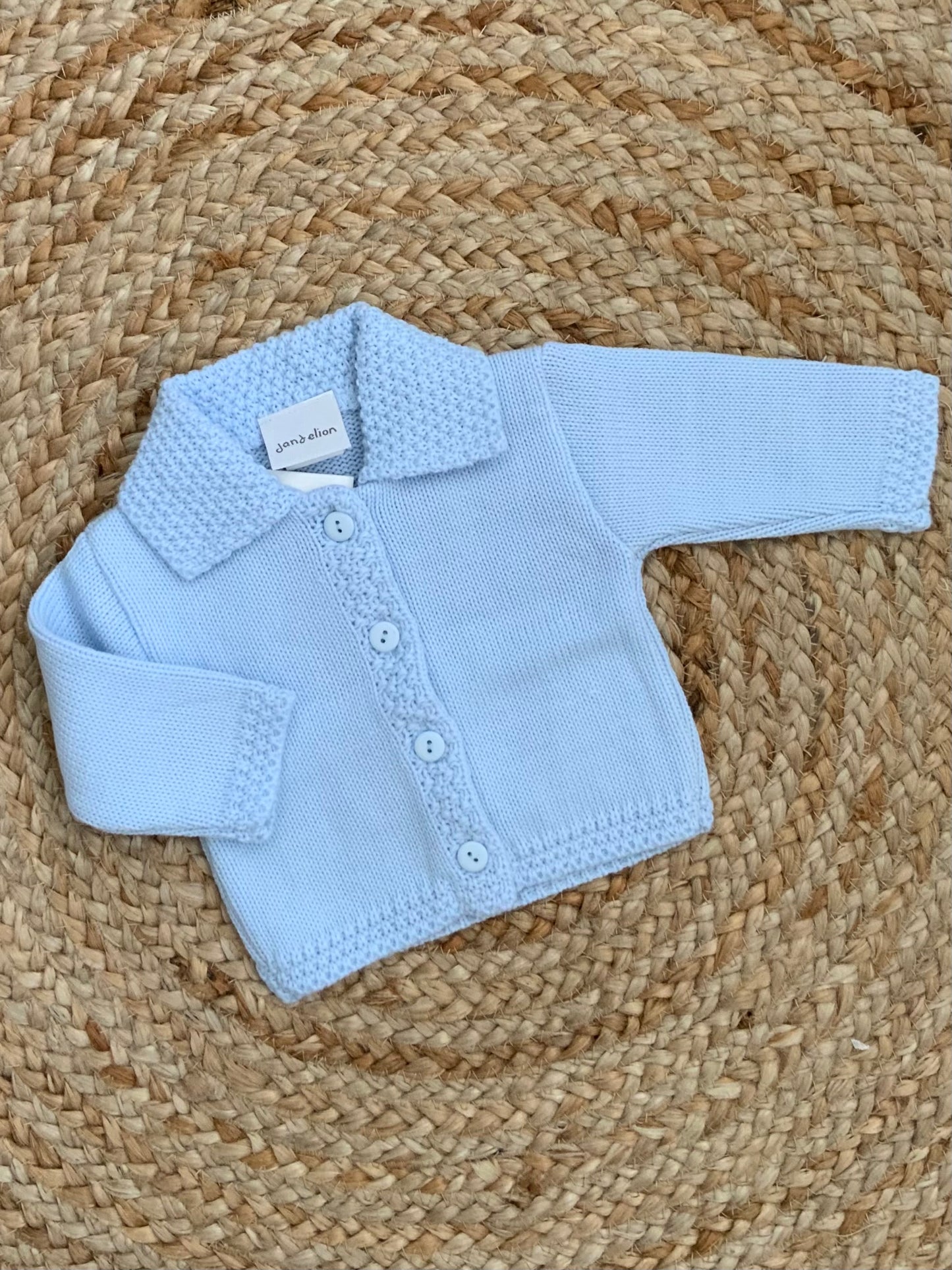 RIPLEY babies knitted coat cardigan boys girls blue pink white beige