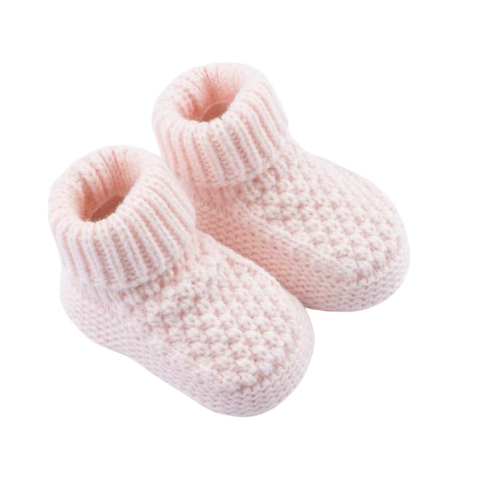 CHUNKY knitted baby bootees socks